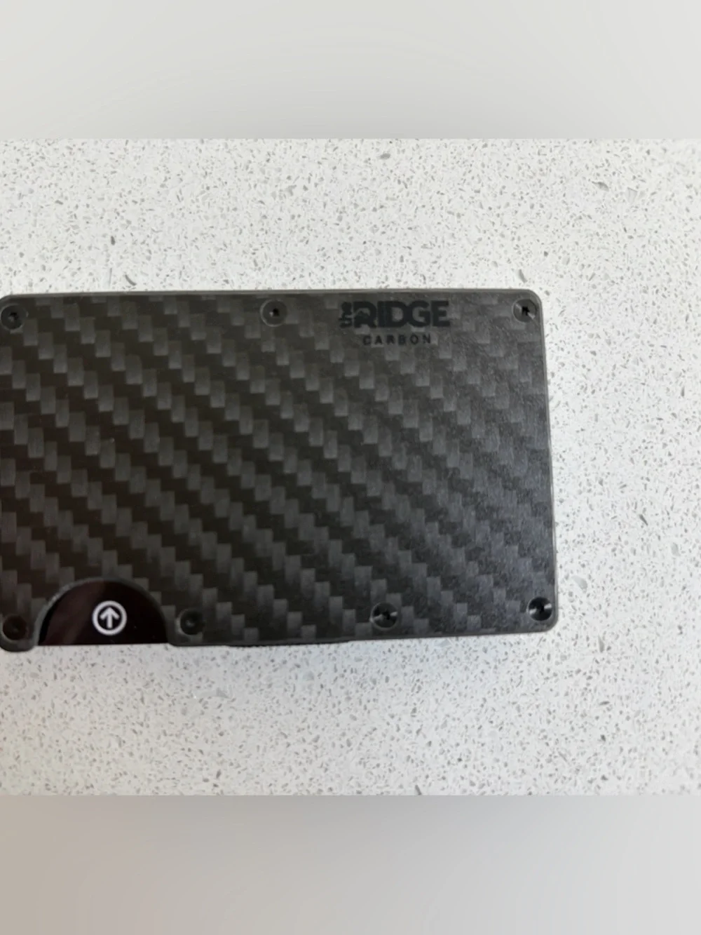 Ridge Carbon Fiber Money Clip Wallet - Black